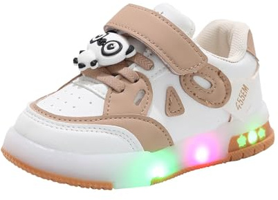 Baskets Enfants Chaussures - Sneakers Paillettes pour Fille LED Lumineuse pour Filles Glow Mode Clignotant Chaussures-Basses PU Chaussures supérieures Outdoor Indoor Chaussure