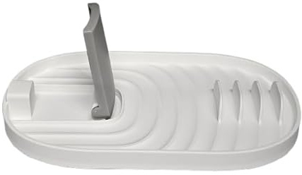 Mr.Gadget's Solutions Soporte para cucharas y utensilios – Elegante organizador de herramientas de cocina para cocinar espátulas, cucharones y más – Diseño duradero y fácil de limpiar para una