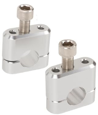 Motorrad-Lenkererhöhung 7/8 22mm Motorrad Lenker Fat Bar Steigleitungen Halterung Clamp Adapter Griff Bar Klemmen Für MX Enduro CRF YZF KXF MT07 MT09