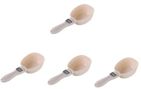 Alipis 4 Piezas cuchara medidora kitchen scale balanzas de precision báscula comida cocinando cucharón cuchara de cocina electronica balanza electronica para alimentos abdominales