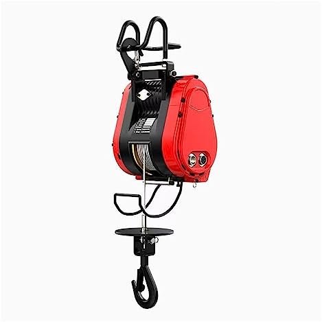 SRFTT Verricello Gru 160KG 30M Doppio Foro Elettrico Paranco Sospensione Gru Domestica Portatile Paranco Rapido da Costruzione Motore in Rame Brushless Garage