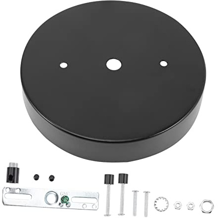 Holibanna 1set Piastra Di Copertura Per Soffitto Metallo Per Lampade Sospese Accessori Per Illuminazione Robusti E Durevoli Compatibili Con Lampadari E Plafoniere Per Casa Ristoranti E Bar Nero
