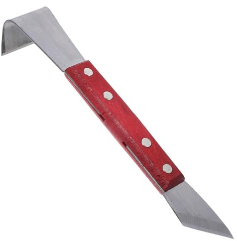 ibasenice Raschietto Per Corteccia Multifunzione Manico Legno, Strumento Per La Rimozione Della Corteccia Da Giardino, Piccolo Attrezzo Da Giardinaggio Per Cortile, Frutteto e Giardino