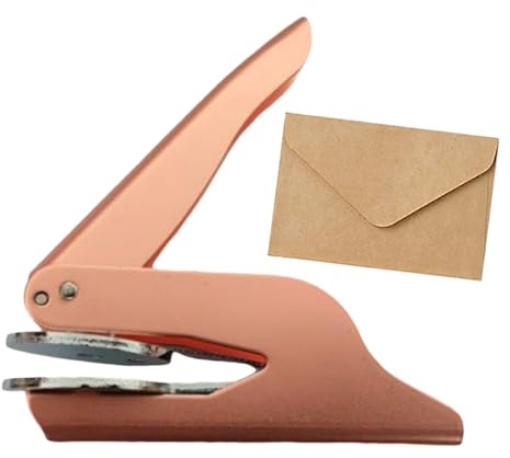 Sello De Emboscar | Estampilla De Impresión Para Biblioteca - Máquina De Emboscar Portátil Para Papel, Invitaciones De Boda, Sobres, Accesorios Para El Hogar Y Mujeres Maestro