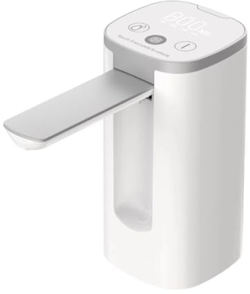 Vortex AP127 Portable USB-C Rechargeable Water Dispenser Pump Digital Display for 2-5 Gallon Jugs, water discharge 200ml/600ml/800ml One button water discharger Automatic Electric Bottle Pump