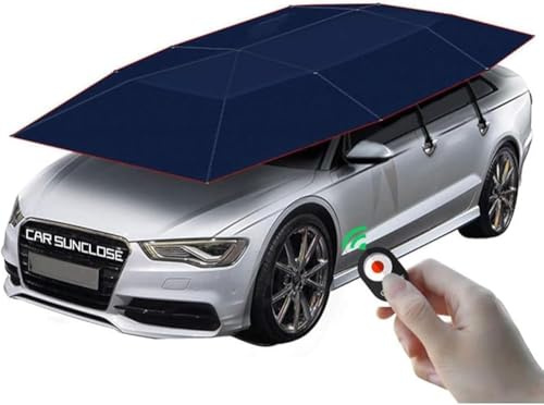 Cochera móvil, control remoto plegable totalmente automático, protección solar portátil para cubierta de vehículo