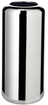 EDZARD Vase Lunaria (H 23 cm, Ø 10 cm), Edelstahl - Blumenvase klein, Deko Vase, Wohnzimmer Dekoration