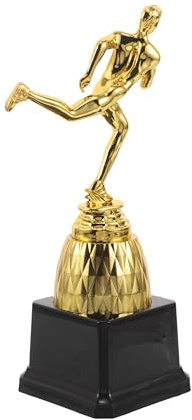 BESTonZON Coppa d'oro Premio Sportivo in Plastica per Gare di Corsa e Cerimonie Scolastiche Premio Decorativo per Eventi e Premiazioni Souvenir Compatto e Resistente per Competizioni