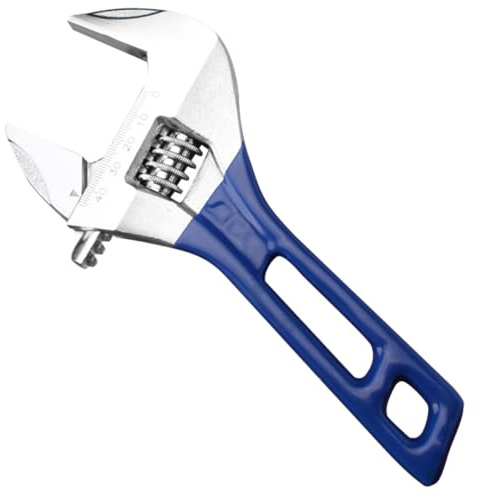 MAGICLULU Llave Inglesa Ajustable de Boca Ancha Llave Pequeña de Mango Corto Portátil para Drenaje y Mantenimiento Doméstico Herramienta Multiusos 6 Pulgadas Azul o Verde