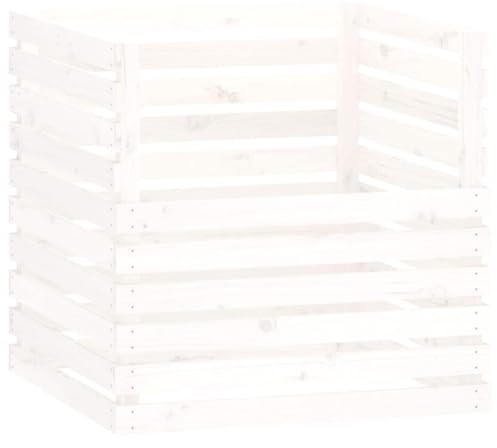 Genérico Compostador de Madera Maciza de Pino 80x80x78 cm,Casa y jardín,Jardín,Jardinería,Compostaje,Compostadores,822188