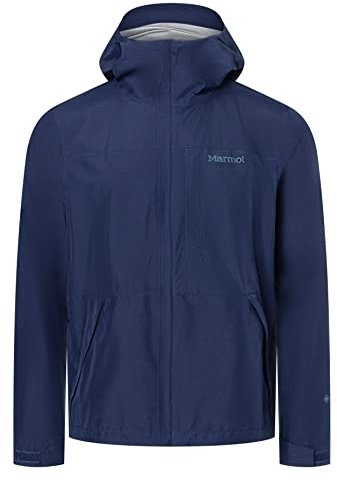 Marmot Män Minimalist Jacket, Vatten- och vindtät Gore-Tex regnjacka, andningsaktiv och idealisk för cykling samt som vår- och höstjacka, Arctic Navy, S