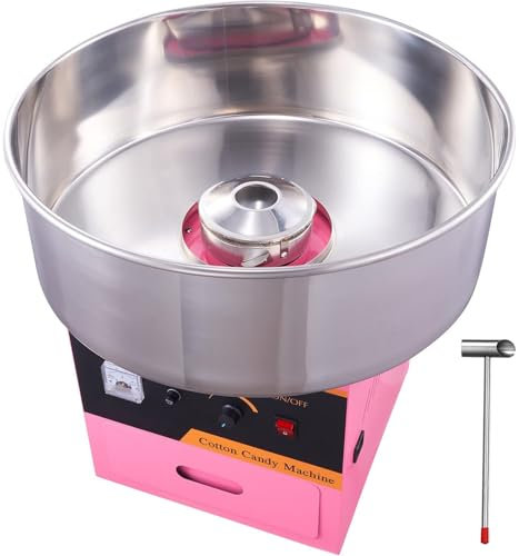 RayGenius Cotton Candy Machine,Automatic Candy Floss Maker Machine,980W Commercial Cotton Candy Floss Maker Machine,Electric Cotton Candy Machine。