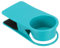 PATIKIL Desk Cup Holder Clip, Clamp on Table Cup Holder Bottle Couch Cup Holder for Boat Swing Patio Chairs Drink Beverage Soda, Blue