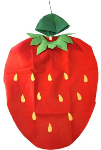 Lpitoy Disfraz De Fresa para Niños, Divertido Disfraz De Fruta, Trajes De Cosplay para Halloween, Fiesta De Disfraces