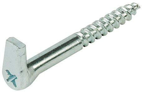 Screw Hooks with Cross Slot Heavy Duty GALVANISED Steel SELF Tapping Wood 5.2 x 50mm x25