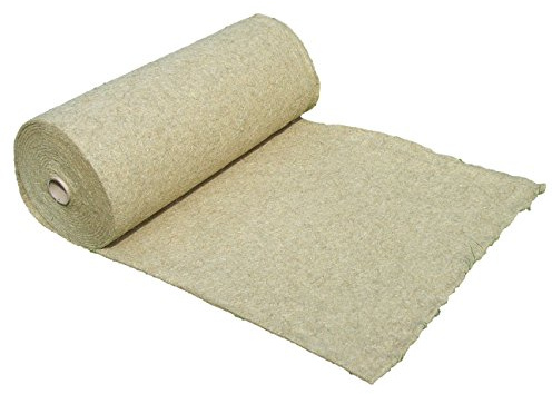 Tapis de protection contre les mauvaises herbes 100% chanvre 600g / m², 1,20 m x 10 m x 0,5 cm épaisseur (EUR 5,79/M²), tapis de compost, compostable, 100% biodégradable, qualité de la nourriture