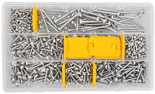 700 tlg Schrauben Sortiment Pan-Head Torx Vollgewinde verzinkt 3,5x20 bis 6x50