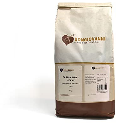 BONGIOVANNI FARINE E BONTA' NATURALI Heavy - Farina Tipo 1 di Grano Tenero Forte 5Kg