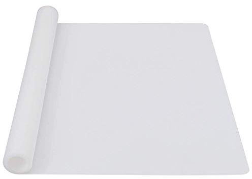 Webake Silikonmatte Groß Transparent Silikon Bastelmatte Bastelunterlage 60 x 40 cm Silicone Mat Antihafte Rutschfeste Tischmatte Arbeitsmatte für Resin Gießharz, Tischset, Platzset