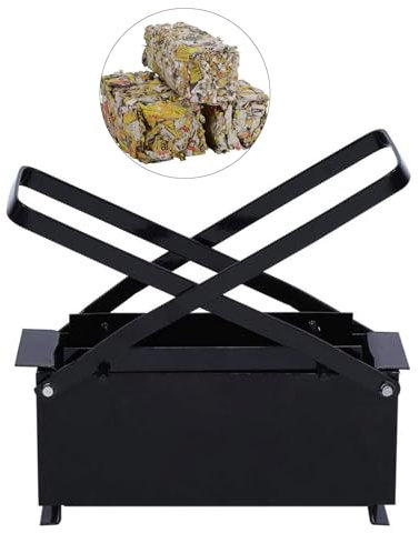 Alvinlite Paper Briquette Maker, Paper Log Press Machine Manual Newspaper Log Brick Maker for Stove Fire Heating