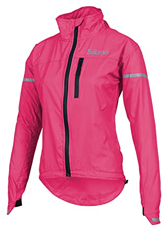 Sikma Veste de cyclisme pour femmes et filles - Imperméable, coupe-vent, pour la pluie, pour la course à pied, décontractée, pour l'extérieur.., rose, S