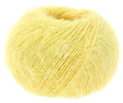 LANA GROSSA Per Fortuna GOTS | Leichtes Sommerflauschgarn mit Baumwolle | Handstrickgarn aus 74% Baumwolle (Bio) & 26% Polyamid | 50g Wolle zum Stricken & Häkeln | 190m Garn FB 32