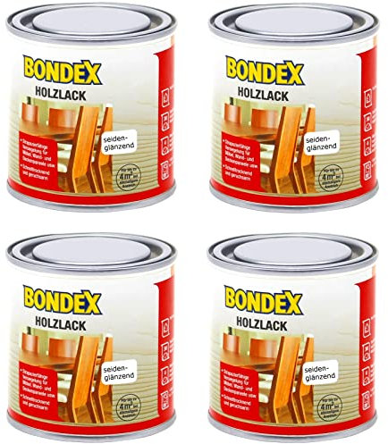 SoPo Holzlack farblos strapazierfähiger Lackanstrich für den Innenbereich (1L (4x0,25L), seidenglänzend)