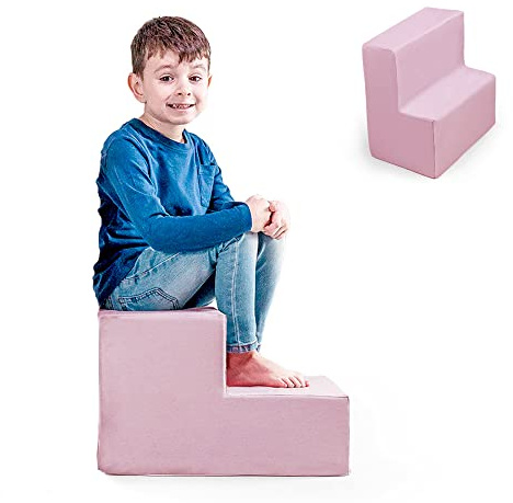 MAMOI® Softbausteine Baby | Schaumstoffbausteine Spielbausteine | Schaumspielset | Schaumspielblöcke | Schaumblöcke Kinder | Baby Spielplatz | Made in EU (Rosa)