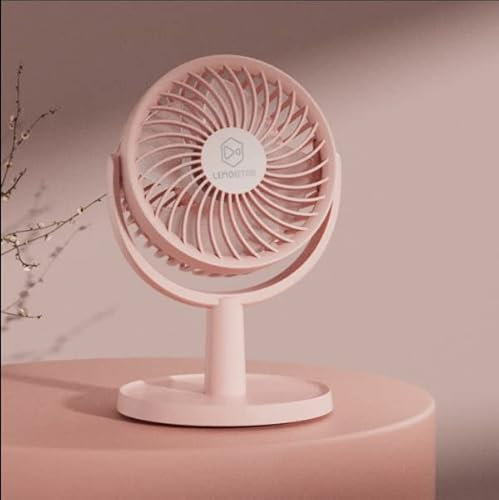 Shinebella 4 Speeds Small Desk Fan with Strong Airflow, Personal Portable Mini USB Fan, Quiet, 310 Degree Rotation, Detachable, Easy to Clean, Lightweight, 4 inch, for Bedroom, Desk, Home…