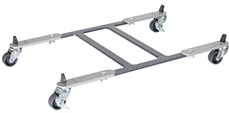 WAGNER Växtroller Sun City Square 44–60 x 30 x 6 cm användbar yta, steglöst utdragbar I blomrulle för utomhusbruk inomhus I rullhjul stål I lastkapacitet 100 kg – 20082001