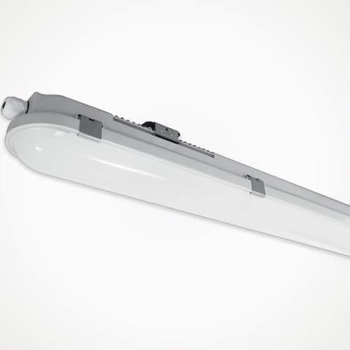 LEDBRITE 2ft LED Anti-Corrosive Batten Light | IP65 Vapour Proof Fitting | CCT & Wattage Selectable | 150lm/W Garage Warehouse Car Park Light (2ft Standard)