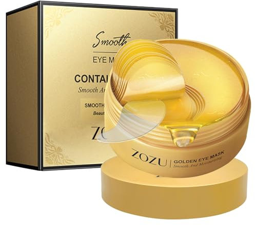 Patch Occhi per Oro 24k, Patch Occhiaie e Borse, Collagene Patch Occhi per Rimuovi Borse e Puffiness Anti-Rughe e Anti-Occhiaie ldratante, Ridurre le Contorno Occhi Occhiaie, Contorno Occhi Idratante