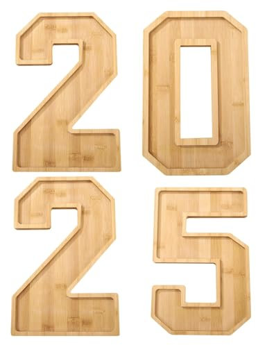 Planche de charcuterie 2025, Plateau de charcuterie numéroté, Plateau en Carton numéroté à remplir 2025, Planche de charcuterie en Bois pour Anniversaire de bébé, Remise de diplôme