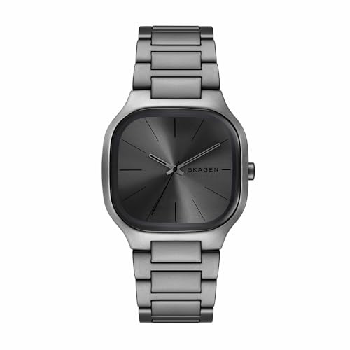 Skagen Herren Analog Quarz Uhr mit Edelstahl Armband SKW6936