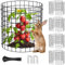 Heekcaa 4 Pack Plant Protector from Animals, 12 X 15 Metal Plant Cage for Plants,Garden Plant Cage Protector Wire Plant Protectors to Keep Rabbits Chicken Duck Animals Out (4, blue)