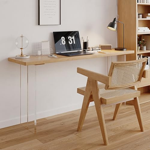 Bartisch Aus Massivholz, Rechteckiger Küchentisch Mit Natürlicher Holzkante, Schmaler Bistrotisch, Pub-Tisch in Barhöhe, Kleiner Küchenbar-Esstisch – Ohne Hocker(150*30*75cm/59*12*29in)