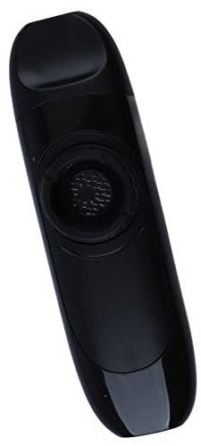 Joyance Kazoo Elektrisches Kazoo 11 cm professionelles tragbares Kazoo-Set mit Tonabnehmer für Aufführung, schwarzes Musikinstrument