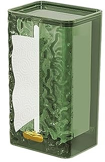 Taschentuchspenderbox, Taschentuchhülle, Mehrzweck-Taschentuchbox, transparente, rechteckige Taschentuch-Aufbewahrungsbox, an der Wand montiertes Toilettenpapieretui for das Badezimmer, Serviettenbox