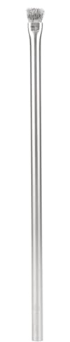 Laroal Algenentfernungsbürste für Aquarien, Reinigungsbürste für Landschaftssteine, Algenentfernungsbürste aus Edelstahl zum Entfernen von Algen aus dem Aquarium (23 cm)