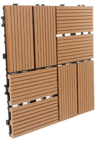 POPETPOP Interlocking Deck Tiles Heavy Duty Outdoor Garden Tiles Decorative Patio Floor for Deck Balcony