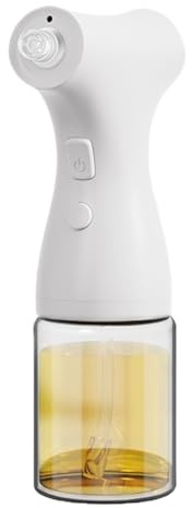 200 ml Oil Atomiser for Cooking - Refillable Kitchen Atomiser with Fine Mist Nozzle, Ideal for Evenly Distributing Olive Oil, Vinegar or Soy Sauce, Perfect for Deep Fryer, BBQ, Salad, Baking and