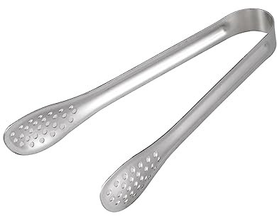 VICASKY Pinze per Cibo in Acciaio Inossidabile 15Cm Mini Pinze per Ghiaccio e Pane Set 4 Pezzi per Uso in Cucina e Bar