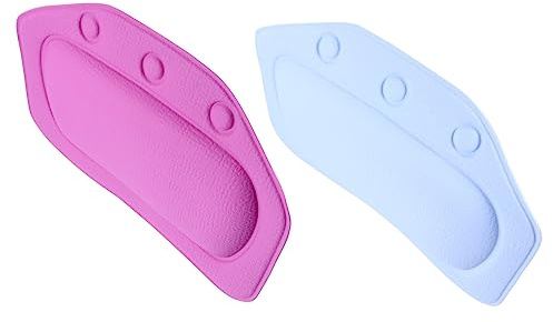 FONDOTIN 2stücke Kopfstütze Für Badewanne Rutschfestes Badewannenkissen Mit Saugnäpfen Nacken Und Badewannenkissen Spa-Kissen