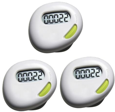 UPKOCH 3 Piezas Podómetro Deportivo Forma Medidor de Precisión Actividades Físicas Gadget Herramienta de Fitness y Útil