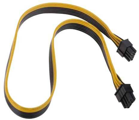 WKabnkn Cable de alimentación adaptador de 8 pines a tarjeta gráfica PCIe (6+2) de 60 cm, adaptador de corriente PCIExpress GPU