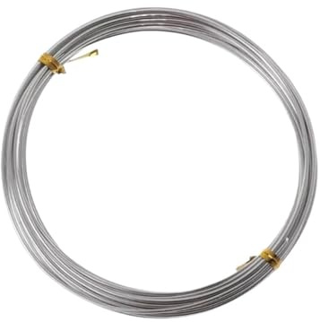 GSJNHY Aluminiumtråd, 1 mm, 5 eller 2 tjock aluminiumtråd, aluminiumram metalltråd för hantverk, gör-det-själv, skulptur och smyckestillverkning (1,5 mm)