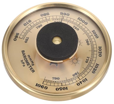 Toyvian Stazione Meteorologica 3 in 1 Barometro Analogico Misuratore di Umidità e Termometro Multifunzionale per Interni ed Esterni Sensore di Temperatura Display Meteorologico per Casa