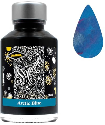 Diamine - Scintillante Inchiostro stilografico, Arctic Blue 50ml