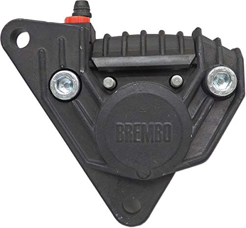 Pinza de freno delantera derecha Brembo P2F08 negra distancia entre ejes 108 mm