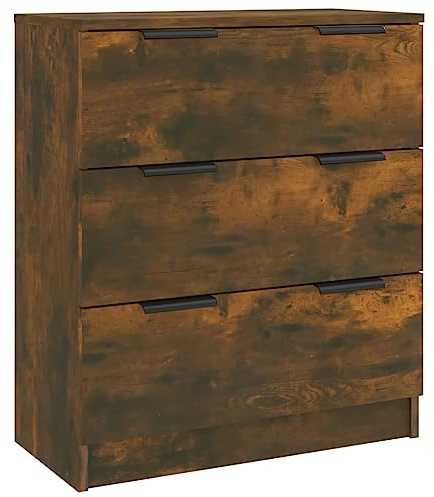 vidaXL Aparador Madera contrachapada Color Roble Ahumado 60x30x70 cm